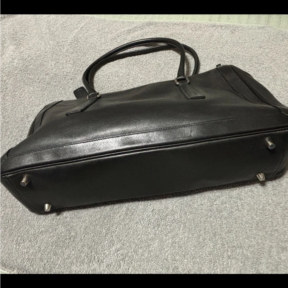 Vintage Black 9420 Coach Bonnie zip leather satchel - Picture 3 of 10